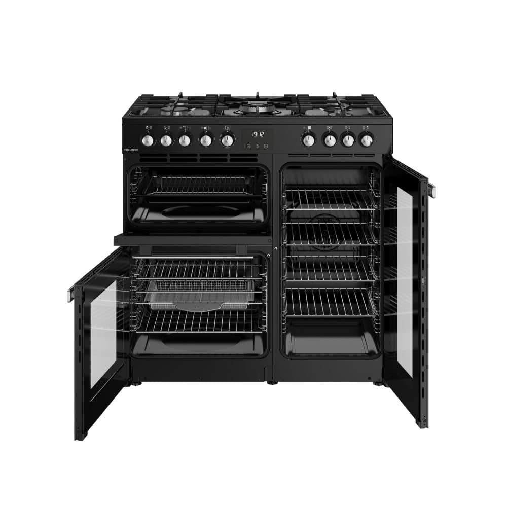 Cookcentre 90 DF 90 cm Zwart - Afbeelding 2