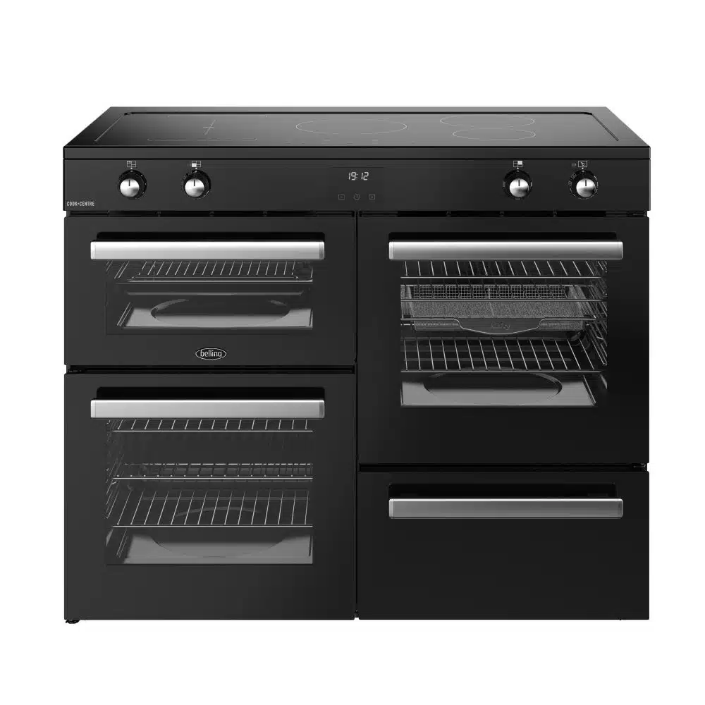 Cookcentre 110 Ei 110 cm zwart