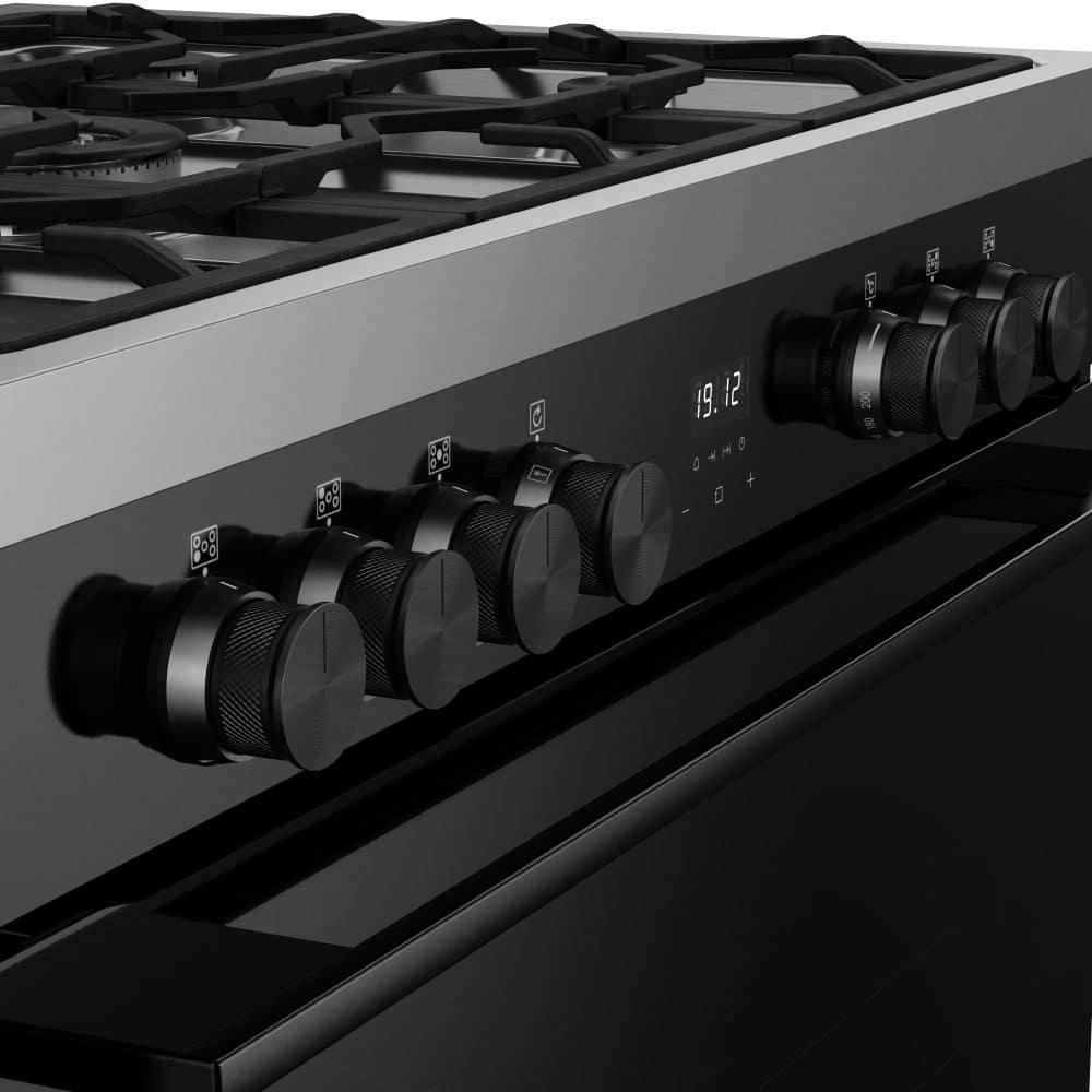 Vision single oven 90 DF Zwart - Afbeelding 5