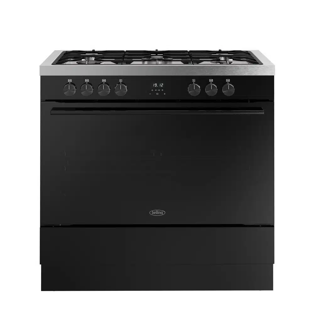 Vision single oven 90 DF Zwart