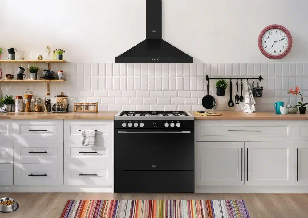 Vision single oven 90 DF Zwart Zilver - Afbeelding 4