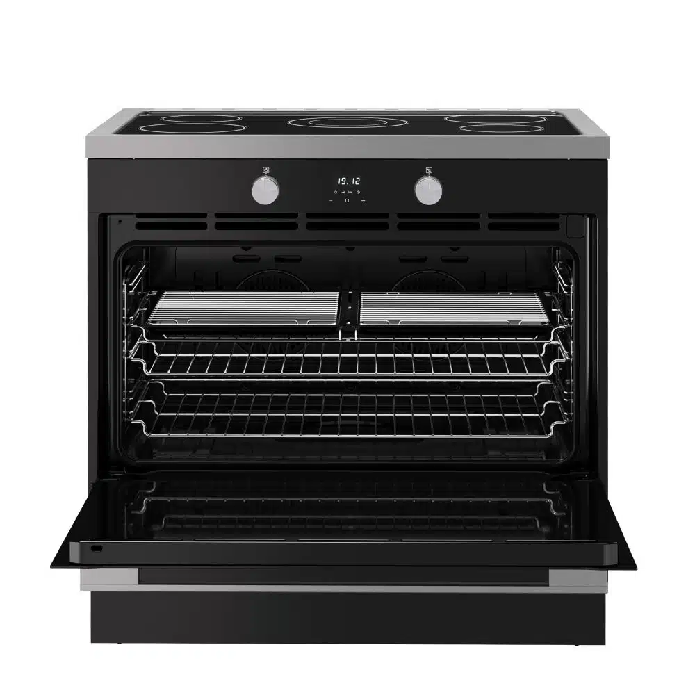Vision single oven 90 Ei Zwart Zilver - Afbeelding 2