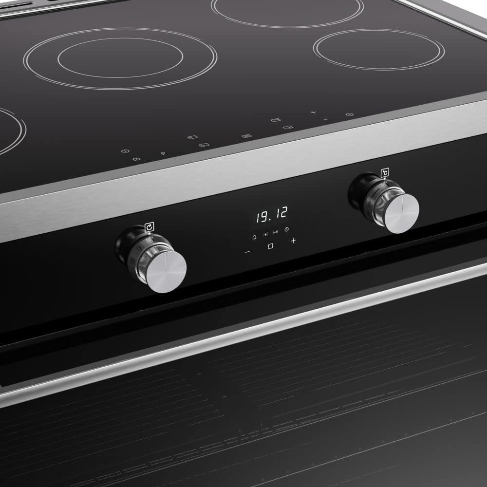 Vision single oven 90 Ei Zwart Zilver - Afbeelding 4