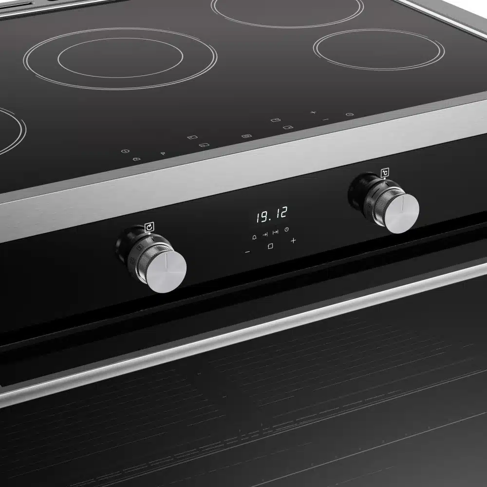 Vision single oven 90 Ei Zwart Zilver - Afbeelding 4
