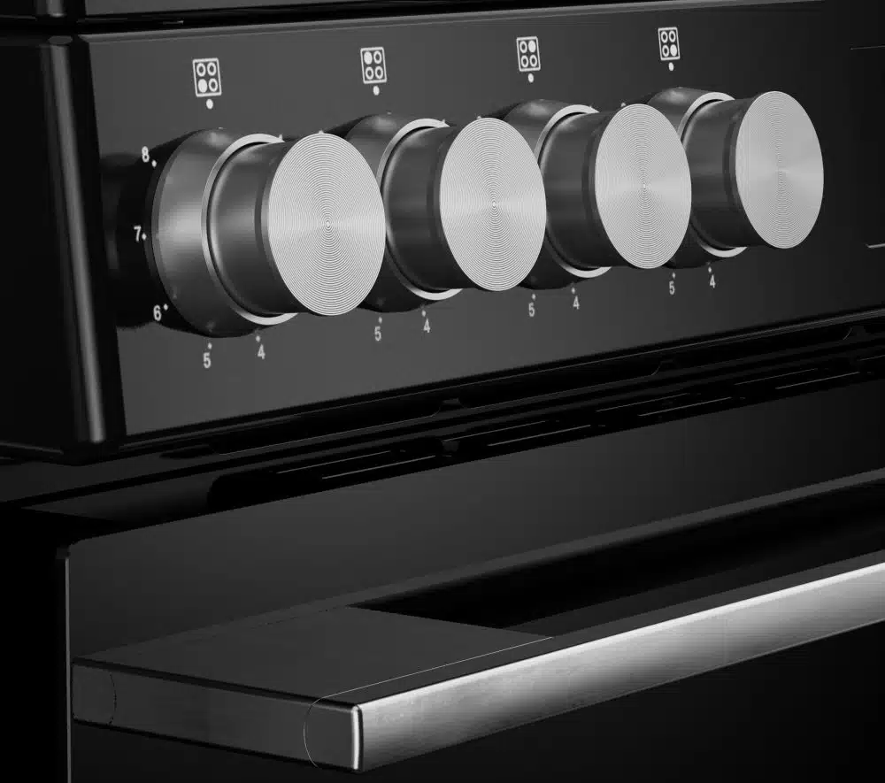 Vision single oven 90 DF Zwart Zilver - Afbeelding 9
